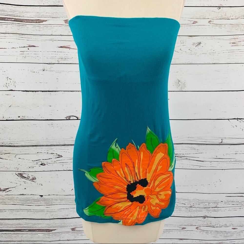 Rue21 strapless shelf bra poppy